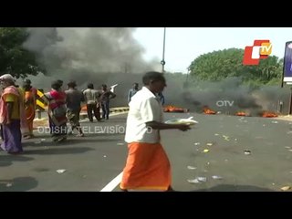 Gopalpur-Local Fishermen Stage Road Blockade Against Blue Flag Beach Work