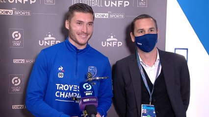 Trophées UNFP⎥Réaction de Gauthier Gallon, meilleur gardien