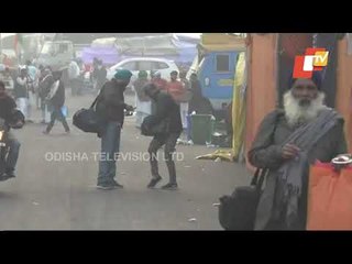 Morning Visuals From The Farmers' Protest Site At Ghazipur Border