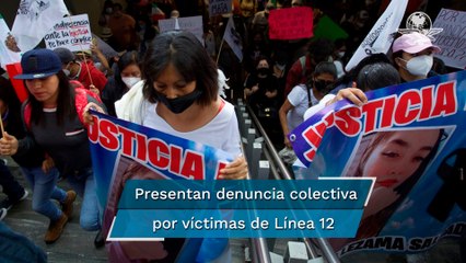 Familiares de víctimas de la Línea 12 presentan denuncia colectiva por daños ante la FGR
