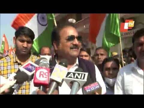 Congress Workers Hold Protest In Jaipur Over Continuous Fuel Hike