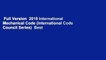 Full Version  2018 International Mechanical Code (International Code Council Series)  Best