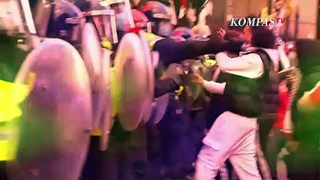 Ricuh! Pengunjuk Rasa Minta Pemerintah Inggris Menarik Dukungan untuk Israel