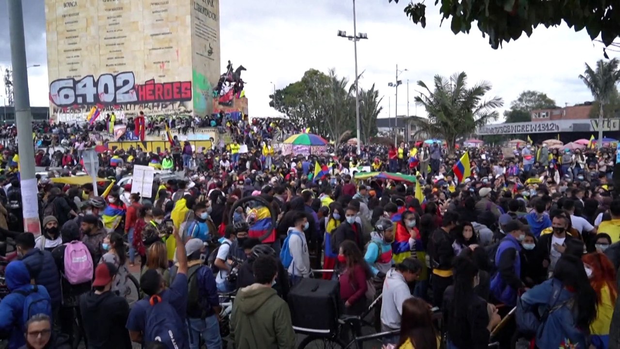 Wieder Massenprotest in Kolumbien: 'Wir haben es satt!'