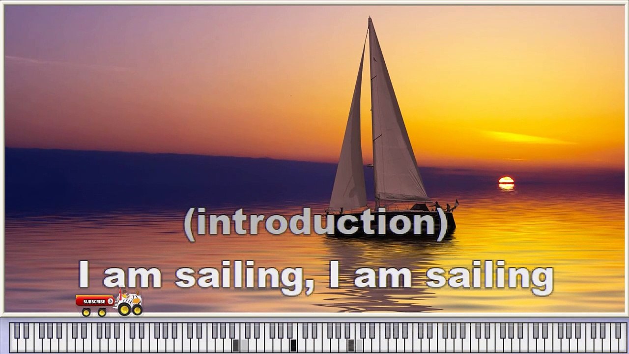 Rod Stewart Sailing karaoke songs online with lyrics on the screen and piano video Dailymotion