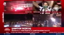 Kutlama yapan Beşiktaş taraftarından 'A Haber'e: Yalancı A Haber doğru haber yap