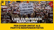 Milers de persones es concentren a Barcelona per demanar unitat als partits independentistes