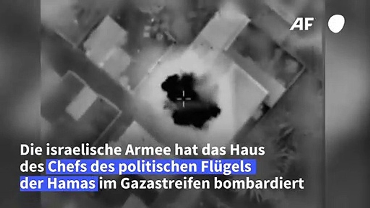 Israel bombardiert Haus von Hamas-Chef im Gazastreifen