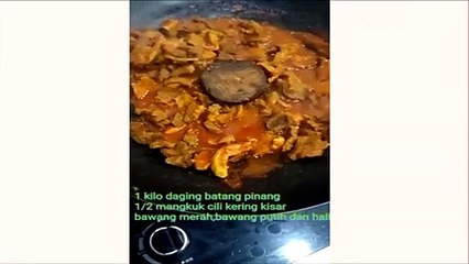 Rendang Daging Batang Pinang
