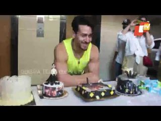 Bollywood Star Tiger Shroff Cuts Cake On His Birthday