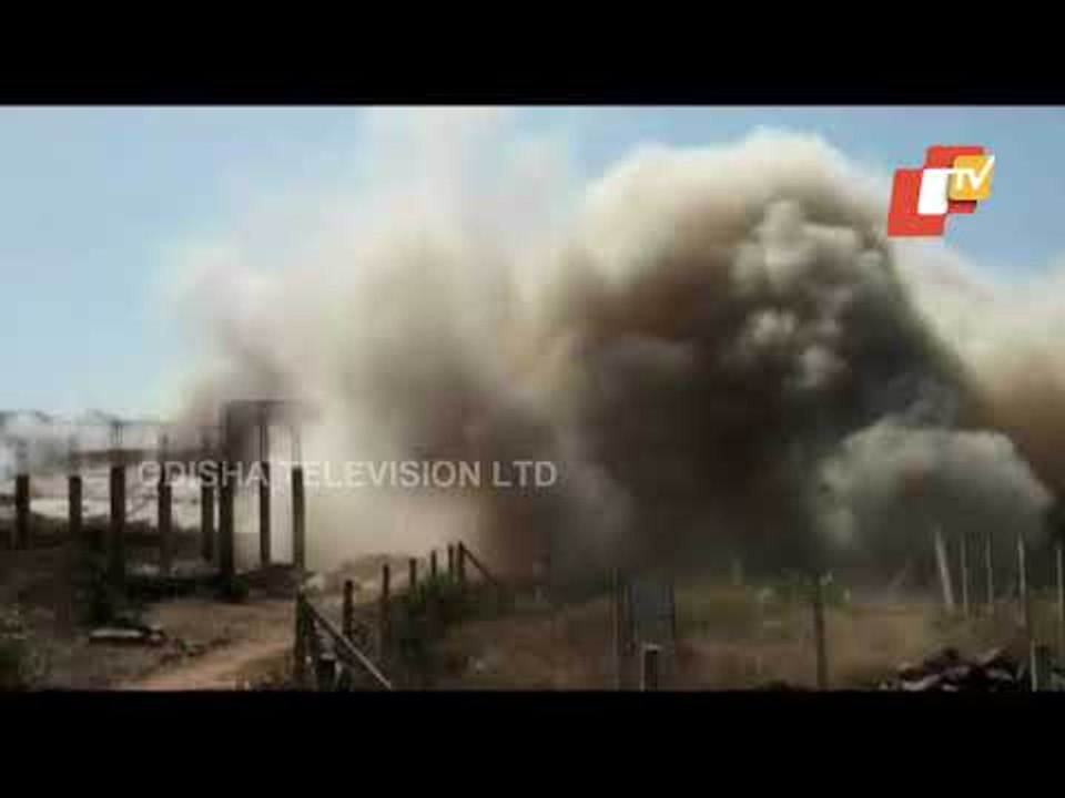 Illegal Building Demolished In A Controlled Blast In Bhopal