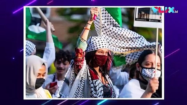 Ikut Aksi Dukung Palestina, Bella Hadid Turun ke Jalanan