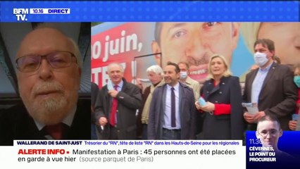 Emplis présumés fictifs au RN: le trésorier du RN Wallerand de Saint-Just "accuse Eric Dupond-Moretti d'être à l'origine de cette fuite"