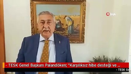 - TESK Genel Başkanı Palandöken: "Karşılıksız hibe desteği ve tüm borçların faizsiz ertelenmesi kaçınılmaz oldu"