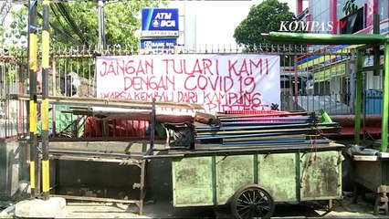 Perhatikan!! Warga Sawah Besar Jakarta Tolak Pemudik Yang Kembali Tanpa Surat Bebas Covid-19