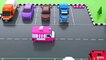 Learn Colors with Car Parking Street Vehicles Toys - Colors Videos for Children