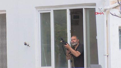 Pencereden tüfekle rast gele ateş açtı 1 kişi yaralandı