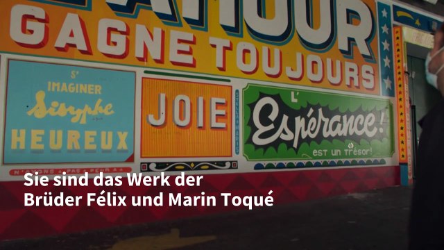 Zuversicht : Künstler muntern Pariser mit Wandbildern auf