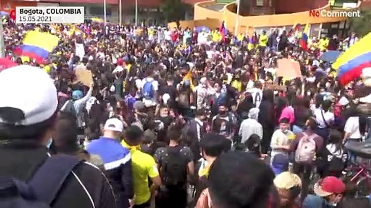 Studenten in Kolumbien protestieren gegen soziale Ungleichheit