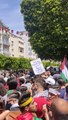 وقفة تضامنية مع فلسطين في تونس تتحول إلى مسيرة ضخمة
