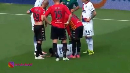 La blessure de A.O suite à un tacle assassin