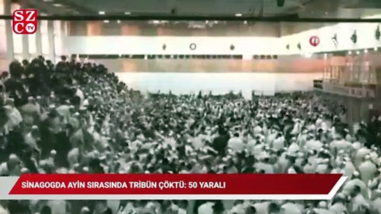 Sinagogda ayin sırasında tribün çöktü: 50 yaralı
