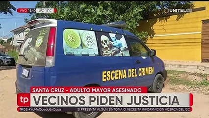 Cámara grabó a un hombre con un machete donde fue asesinada una persona de la tercera edad