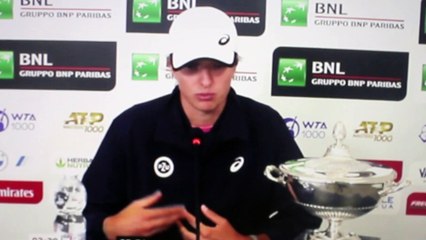 WTA - Rome 2021 - Iga Swiatek : "Yeah, I think mentally I was really in good shape today"