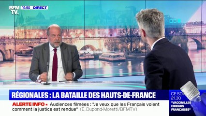 Régionales: Éric Dupond-Moretti "veut se battre" dans les Hauts-de-France