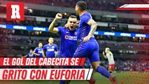 Hijo del Cata Domínguez celebró con euforia el gol del Jonathan Rodríguez