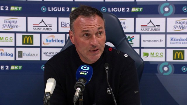 J38 Ligue 2 BKT : La réaction de F.Vandeputte après SMCaen 2-1 Clermont Foot