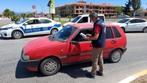 Ayvalık'ta tam kapanma günlerinde polis denetimleri hız kesmedi