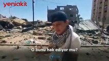 Filistinli küçük rapçi Gazze'de yaşanan acıyı rap müzikle duyuruyor