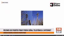 vecinos de puerto piray piden señal telefónica e internet