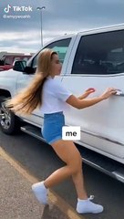TikTok - When mom takes FOREVER to open the car.
