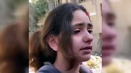 Evi bombalanan Filistinli küçük kız: Ben sadece bir çocuğum, neden füze atarak çocukları öldürüyorsunuz?