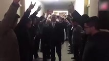 MHP'liler, AK Partilileri bozkurt selamıyla karşıladı