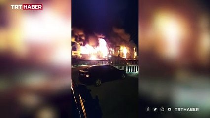 Zonguldak'ta market yangını: Söndürme çalışmaları sürüyor