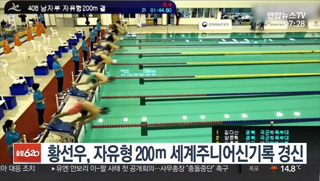 황선우, 자유형 200ｍ 세계주니어신기록 경신