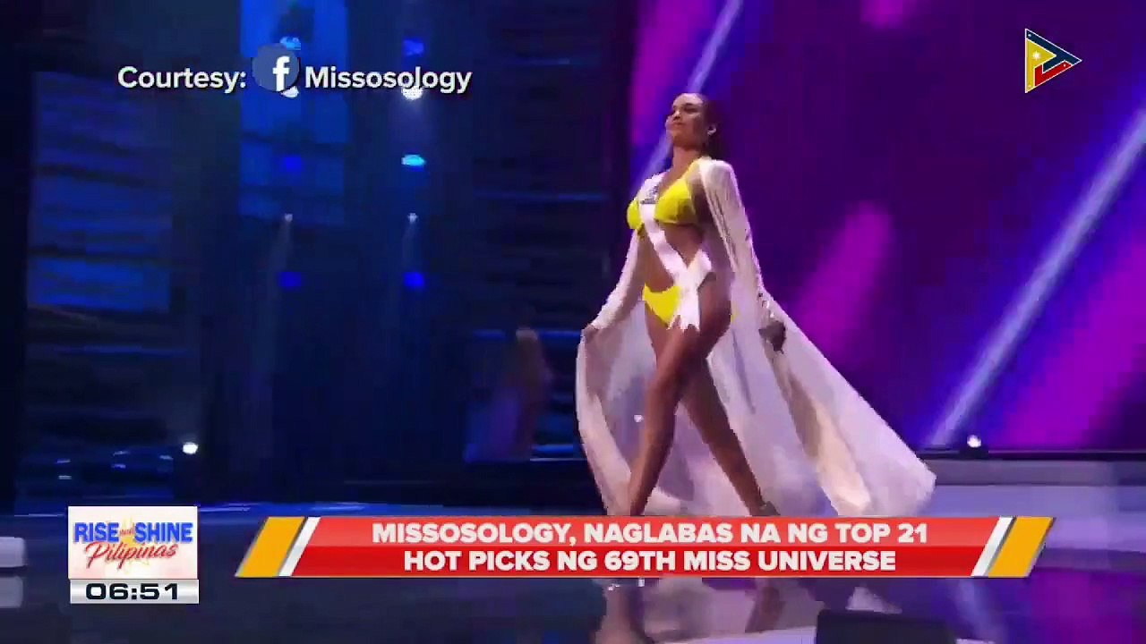 TALK BIZ | Missosology, naglabas na ng top 21 hot picks ng 69th Miss Universe;  Manny Halasan, nagsalita na tungkol sa "missing piece" na nilikha niya para kay Rabiya Mateo;  Pia Wurtzbach, Catriona Gray at Kathryn Bernardo, nagpakita ng suporta kay Rabiy