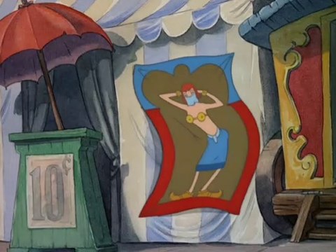 Pluto Bone Trouble Cartoon - Belly Dancer