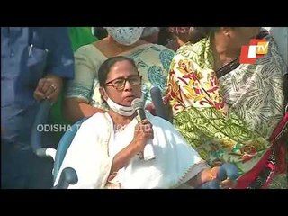 Watch - CM Mamata Banerjee Resumes Poll Campaign On Wheelchair