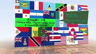North America continents countries flags, green screen effects, green screen videos, green screen backgrounds