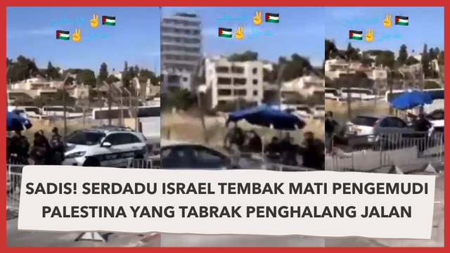 Sadis! Serdadu Israel Tembak Mati Pengemudi Palestina yang Tabrak Penghalang Jalan