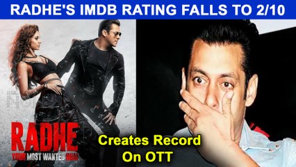 Radhe Flop On IMBD Yet Hit On OTT Platform |Salman Khan’s Emotional Note For Fans