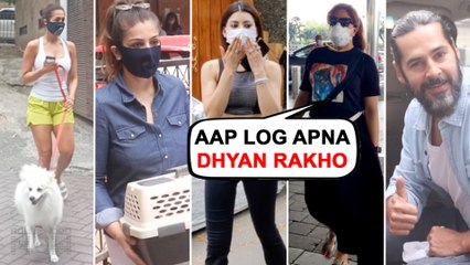 Richa-Urvashi Caring Gesture For Paparazzi, Malaika - Raveena With Their Cute Pets, Dino | Spotted