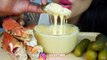 Asmr Cheese Fondue *Recipe King Crab + Pickles (Eating Sounds) No Talking | Sas-Asmr