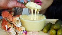 Asmr Cheese Fondue *Recipe King Crab   Pickles (Eating Sounds) No Talking | Sas-Asmr