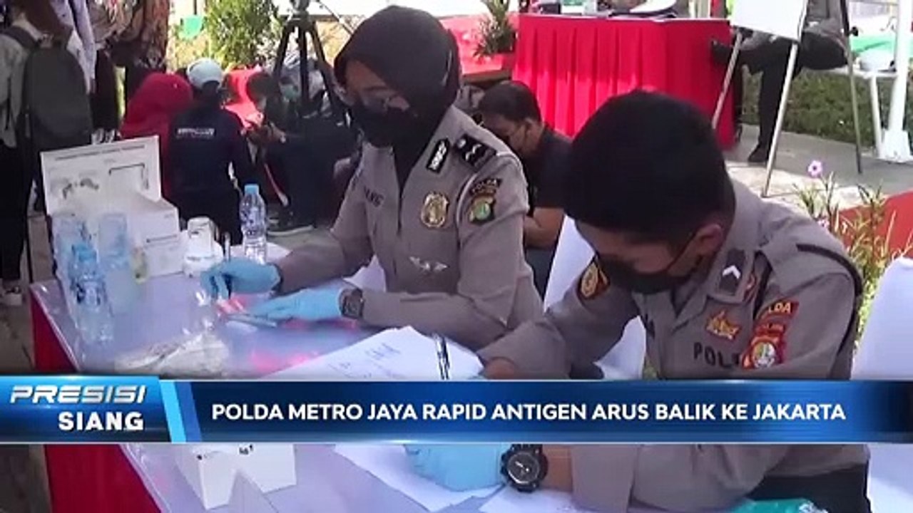 Kapolda Metro Jaya Tinjau Tes Rapid Antigen Pemudik yang Kembali ke Jakarta