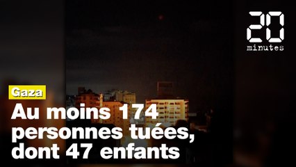 Download Video: Gaza:  174 personnes tuées,  dont 47 enfants dans des frappes israéliennes